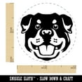 thumbnail image 2 of Rottweiler Head Dog Pet Self-Inking Rubber Stamp Ink Stamper - Purple Ink - Mini 1/2 Inch, 2 of 7