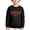 Black, variant on Boys Long Sleeve Crewneck Letter Print Sweatshirt Soft Casual Pullover Top For Kids Fall Winter Holiday Outfit