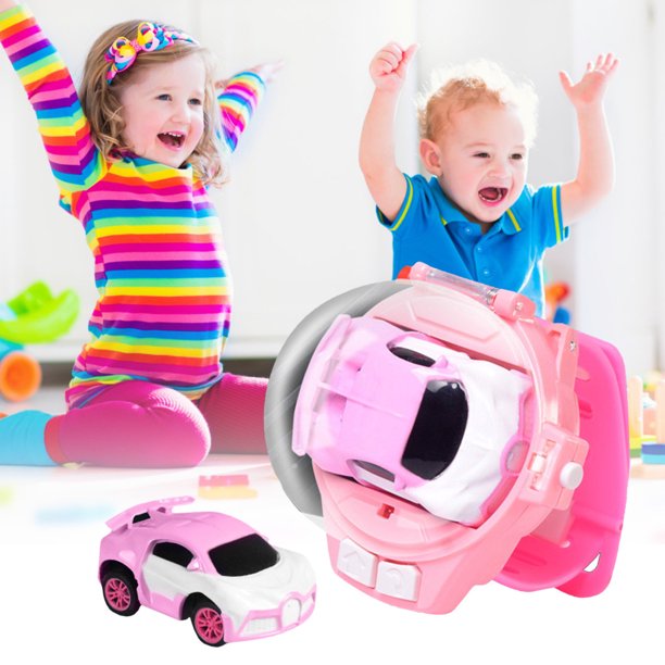 HRSR Watch Remote Control Car Toy Electric Illuminated Toy Vehicles for Kids Children Boys Girls
