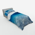 thumbnail image 3 of Ambesonne Ocean Bedding Set 4 Pcs, Clear Water and Waves, Queen, Navy Beige, 3 of 3