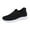 Black, variant on Men's Breathable Casual Shoes Lightweight Comfortable Walking Sneakers For Daily Wear On Flat Sole Loafers 7.5 Black