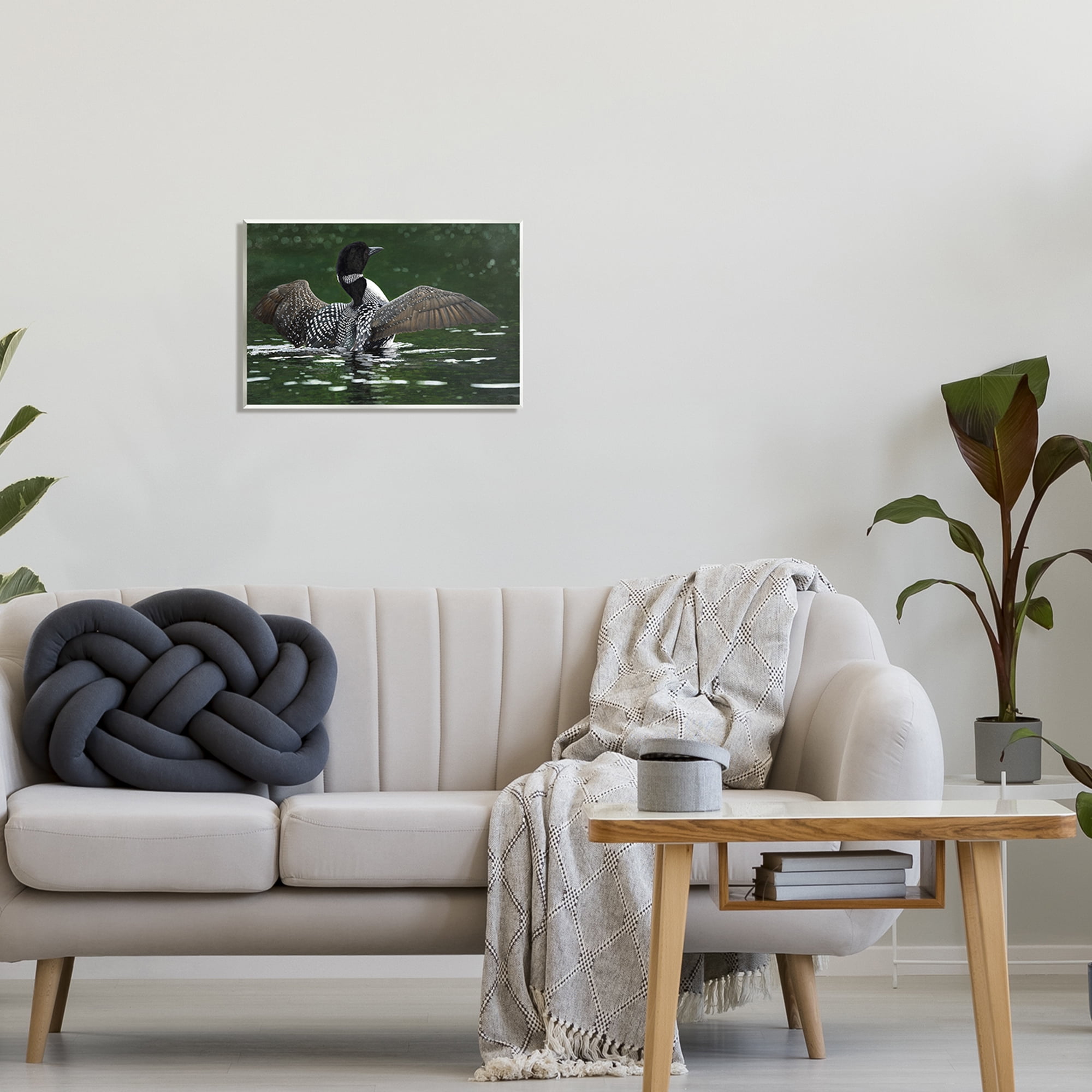 Stupell Industries Goose Spreading Wings Animals & Insects Photography Unframed Art Print Wall Art, 19 x 13