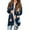 Dark Blue, variant on Women's Fashionable Loose-Fit Casual Cardigan with Christmas Print Mid-Length Coat for Holiday Outfits and Comfortable Wear,White,2XL
