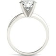 thumbnail image 3 of Charles & Colvard 14K White Gold Moissanite 8mm Round Engagement Ring-Size 7 1.90ct DEW, 3 of 6