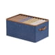 thumbnail image 2 of Caja de almacenamiento, organizador de armario, diseño plegable, para dormitorio, material de lino ligero, 61 x 40 x 30 cm, para espacios pequeños,Wsvlmg, 2 of 7