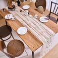 thumbnail image 4 of Spring Summer Florals Seasonal Tulle Table Runner Easter Decor Cheesecloth ,Lace Embroidery Table Runner for Home Party Indoor Decoration, 4 of 5