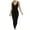 Black, variant on Women's One-piece Sport Yoga Jumpsuit Running Fitness Workout Tight Pants Outwear