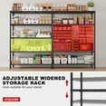 thumbnail image 5 of REIBII 68.9"W Heavy Duty Storage Shelves 72.4"H Wire Shelving Unite 5-Tier Adjustable Metal Shelves Garage Shelving Steel Shelf for Kitchen Pantry Basement,Black, 5 of 9