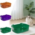thumbnail image 1 of Sentmoon Extra Large Litter Box Cats Litter Box Large Cats Litter Box Banding Out Proof Spillage Proof Cats Litter Box Pet Supplies Cats Litter Box Fully Open One Pieces Litter Tray, 1 of 9