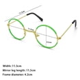thumbnail image 4 of Encanto Mirabel Green Round Glasses Frame Kids Cosplay Party Props Accessories, 4 of 5