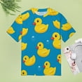 thumbnail image 4 of Rubber Ducks Bubble T Shirts Basic T-Shirt Short Sleeve Ladies Tee Shirt Summer Graphic Clothing, 4 of 6