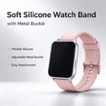 thumbnail image 2 of LEHOZIHEQ Silicone Watch Band, with Metal Buckle, Replacement Wrist Strap 3 41mm, Soft Comfortable Watch Accessory for Smart Watch Daily Use, 2 of 8