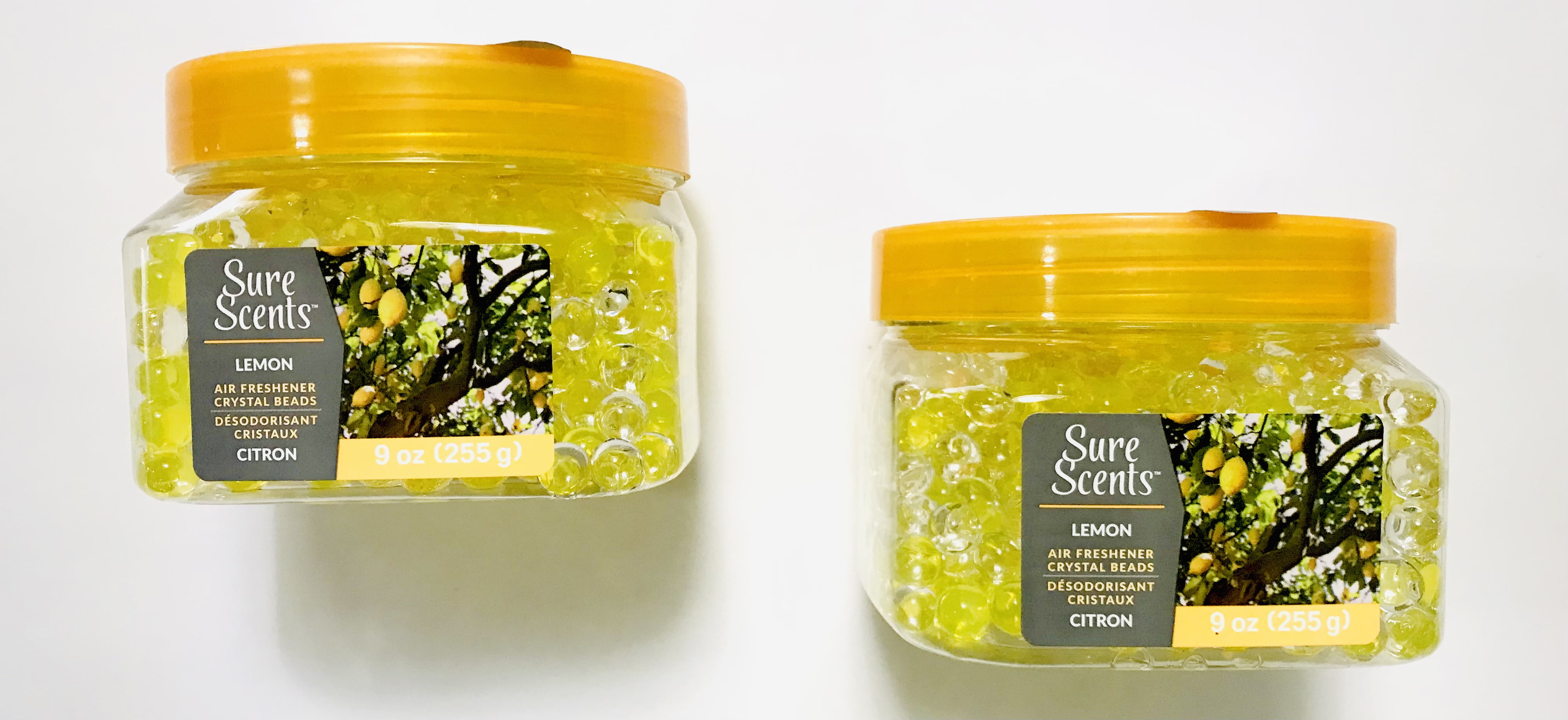 CGT Sure Scents Lemon Air Freshener Crystal Beads NonStop Freshness