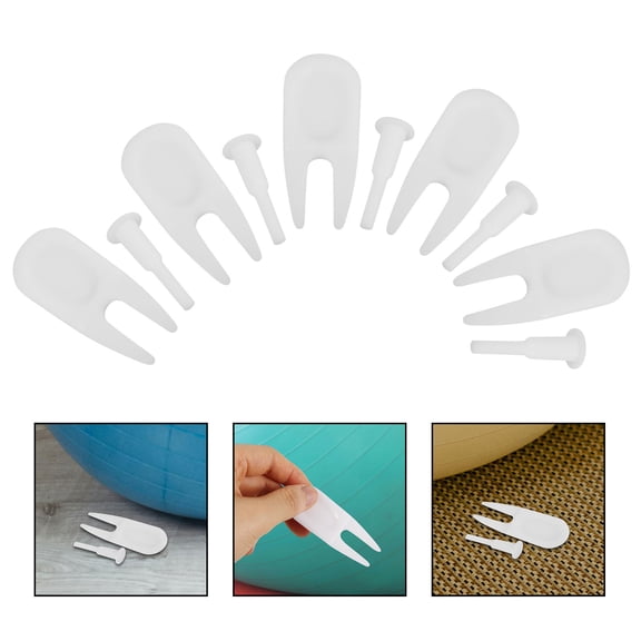 OUNONA 10 Sets Exercise Plug Replacement Kit with Stoppers for Inflatable Yoga and Fitness Accessories