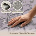 thumbnail image 6 of ODIKA 9'x12' Washable Area Rug Low Pile, Flatwoven, Purple Decorative Faded Botanical Geometric Network Pluple Lilac for Great Room, Indoor Concept, Large Living, 6 of 7