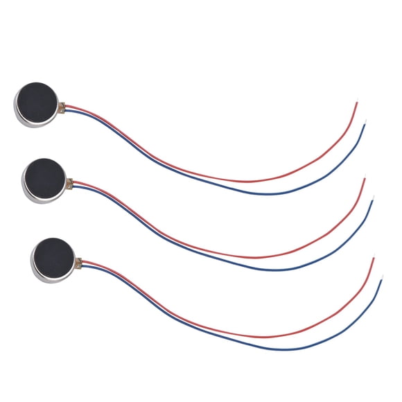 Motor vibratorio tipo botón, 30 piezas Mini motores de vibración Motores de vibración de monedas planas Motor de vibración de teléfono móvil Uso conveniente