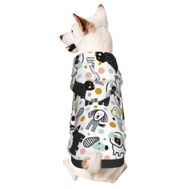 Balery Funny Puppy Sudadera con Capucha para Perros Pequeños – Ropa para Mascotas, Disfraz para Perros y Gatos, Ideal para Fiestas y Cosplay-Large