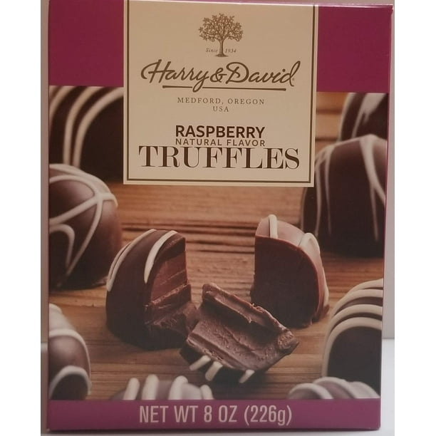 Harry & David Dark Chocolate Raspberry Truffles 8 oz