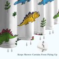 thumbnail image 6 of White Dinosaurs Plants Pattern Shower Curtain 72"x72" ,Bathroom Decorative Shower Curtains Set with 12 Hooks,Modern Waterproof Washable Shower Curtain, 6 of 6