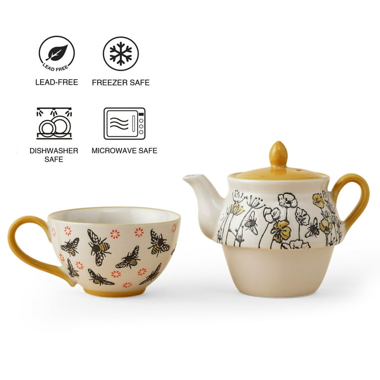 Modern Tea for One, ceramic teapot set