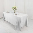 thumbnail image 4 of BalsaCircle 6 Pieces 72" x 120" White Rectangle Polyester Tablecloths Table Cover Linens, 4 of 8
