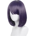 thumbnail image 3 of Short Black Purple BOB Style My Dress Up Darling Sailor Kitagawa Anime Cosplay Wigs, 3 of 4