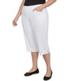 thumbnail image 3 of Alfred Dunner Womens Plus-Size Novelty Cuff Tummy Control Capri, 3 of 4