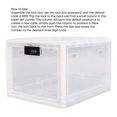 thumbnail image 3 of Lock Box for Food,Medicine Locker,Phone Jail Lock Box ,Snacks Lockbox,Release Stress,Anxiety Relief,with 3 Digit Combination Lock Container  Kitchen Clear Lockable Safe Box, 3 of 8
