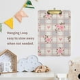 thumbnail image 7 of Coolnut Pink Roses Plaid Clipboard, Acrylic Standard A4 Letter Size Clip Board with Low Profile Clip for Office, Classroom, Doctor, Nurse and Teacher Gifts, 7 of 7
