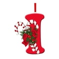 thumbnail image 1 of Adorno navideño con letras, decoración navideña, colgante con abalorios para bricolaje, decoración para de Navidad, corona de celebración, I, 1 of 8