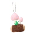 thumbnail image 4 of Lindo pequeño hongo peluche llavero Zulema decoración relleno bolso colgante adorno encanto Rosa llaveros de peluche, 4 of 8