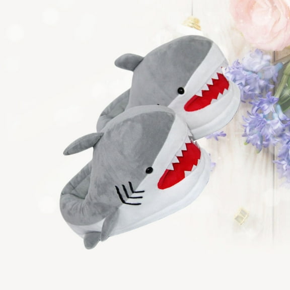 Raindrops Shark Head Slippers Multi Cozy Winter Home Shoes for Relaxation