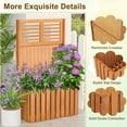thumbnail image 6 of Costway 2 PCS Wooden Plant Stand Raised Garden Bed with Trellis & Planter Box Privacy Screen, 6 of 9