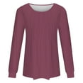 thumbnail image 4 of ZJXFGS Long Sleeve Tshirts Shirts for Women,Longsleeve Women,Cotton Long Sleeve Shirt Women,Long Sleeve Shirts Women,Womens Long Sleeve T Shirts Pink 3XL, 4 of 5