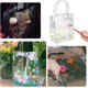 thumbnail image 4 of HEKHMU 40PCS Bolsas de Regalo de PVC Transparente con Asas, Bolsas de Compra para Negocio, Bolsas de Plástico Reutilizable Para Bodas, Shower, Cumpleaños, Navideñas Bolsas de Dulces, 4 of 4