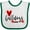 White and Green, variant on Inktastic Bulldogs with Heart and Arrow Boys or Girls Baby Bib