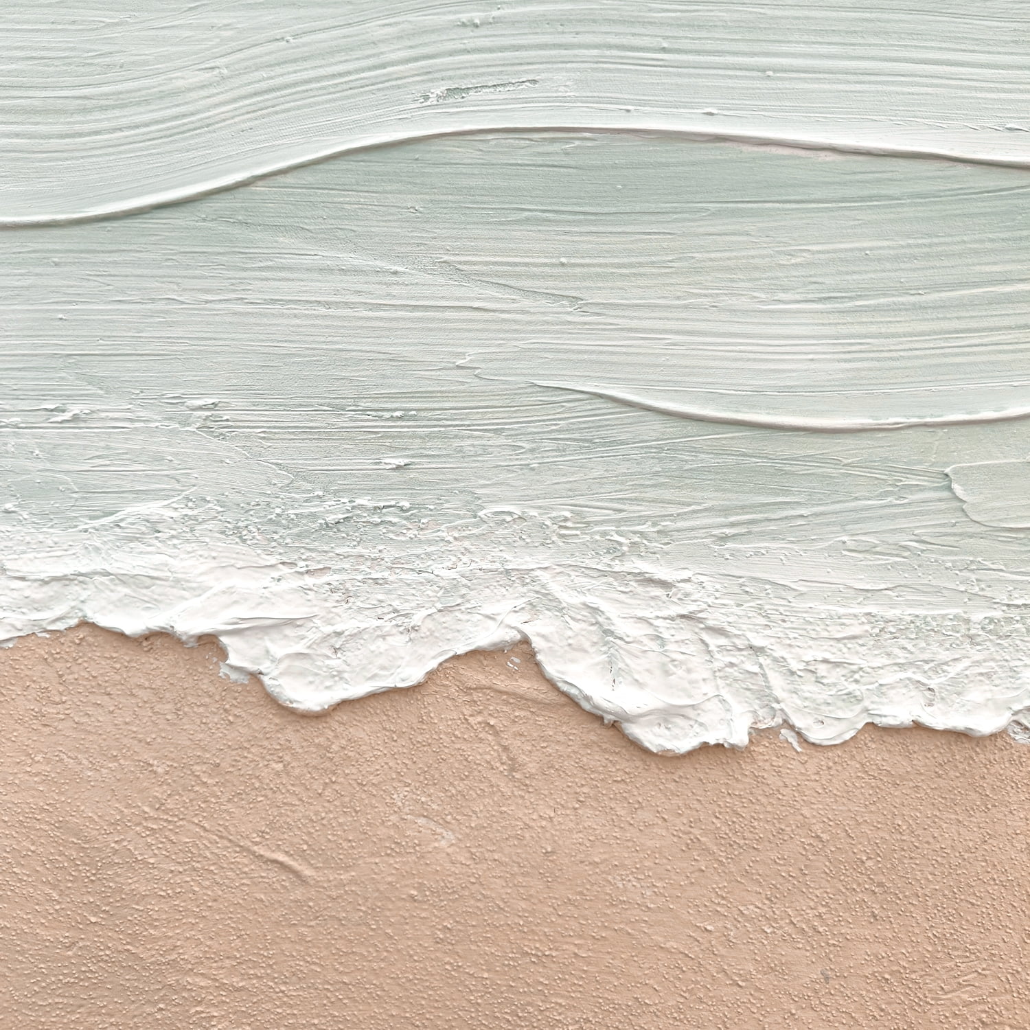 Euroco Framed Coastal Beach Landscape Canvas Wall Art, Abstract Seascape Print Ocean Scene Sea Painting Decor Seaside Artwork for Living Room Bedroom Bathroom 25x37 inch