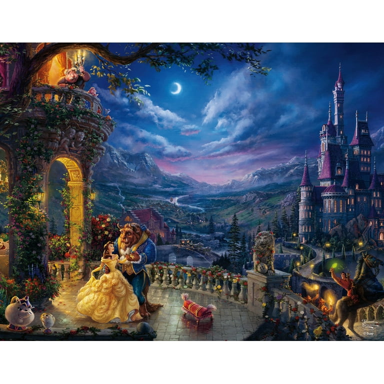Ceaco - Thomas Kinkade - Disney - Princess Collection - Four 500 Piece  Interlocking Jigsaw Puzzle 