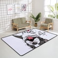 thumbnail image 4 of SKYSONIC Area Rug Smiling Boston Terrier Dog Nursery Rug Floor Mat Kids Playing Mat 5'x 3'3" (60 x 39 in) for Living Room Bedroom, 4 of 6