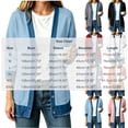 thumbnail image 3 of QIYAGBSA Cardigan Sweaters for Women Denim Patchwork Button Down Ribbed Knit Long Sleeve Fall Winter Casual Mid Length Tops with Pockets, 3 of 5