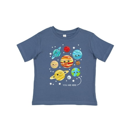 

Inktastic Cute Planets Kawaii Planets Space Cosmos Stars Gift Toddler Boy or Toddler Girl T-Shirt