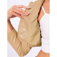 thumbnail image 5 of INSPIRE CHIC PU Leather Crop Jackets for Women's Open Front Long Sleeve Jacket XS Khaki, 5 of 5
