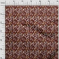 thumbnail image 3 of oneOone Cotton Cambric Maroon Fabric Abstracts Dress Material Fabric Print Fabric By The Yard 42 Inch Wide, 3 of 5
