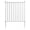 Blanc, variant on Clôture de jardin à 4 panneaux, 203,2 x 94,1 cm (l x H), clôture décorative en vinyle avec piquets de 30,5 cm, barrière d'intimité flexible pour cour, terrasse, piscine, pelouse (noir, 4