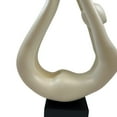 thumbnail image 7 of Yoga White Sculpture - Bronze Base, 7 of 7