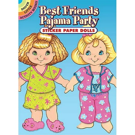 Best Friends Pajama Party Sticker Paper Dolls (Best Friend Stickers For Facebook)