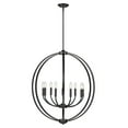 thumbnail image 5 of 3167-9 PW-PW-Golden Lighting-Colson - 9 Light Chandelier in Durable style - 35 Inches high by 31 Inches wide-Pewter Finish-Pewter Shade Color, 5 of 10