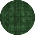 thumbnail image 1 of Ahgly Company Indoor Round Abstract Emerald Green Modern Area Rugs, 4' Round, 1 of 4