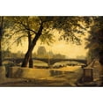 thumbnail image 2 of Charles Mercier 24x18 Gold Ornate Framed and Double Matted Museum Art Print Titled - The Solferino Bridge and the Flore Pavilion, Seen from the Quai D'Orsay (1888), 2 of 4