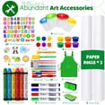 thumbnail image 2 of JOYOOSS 39.57 - 50.12 Inch Adjustable Wood Children's Art Easel with Paper Roll, 2 of 8